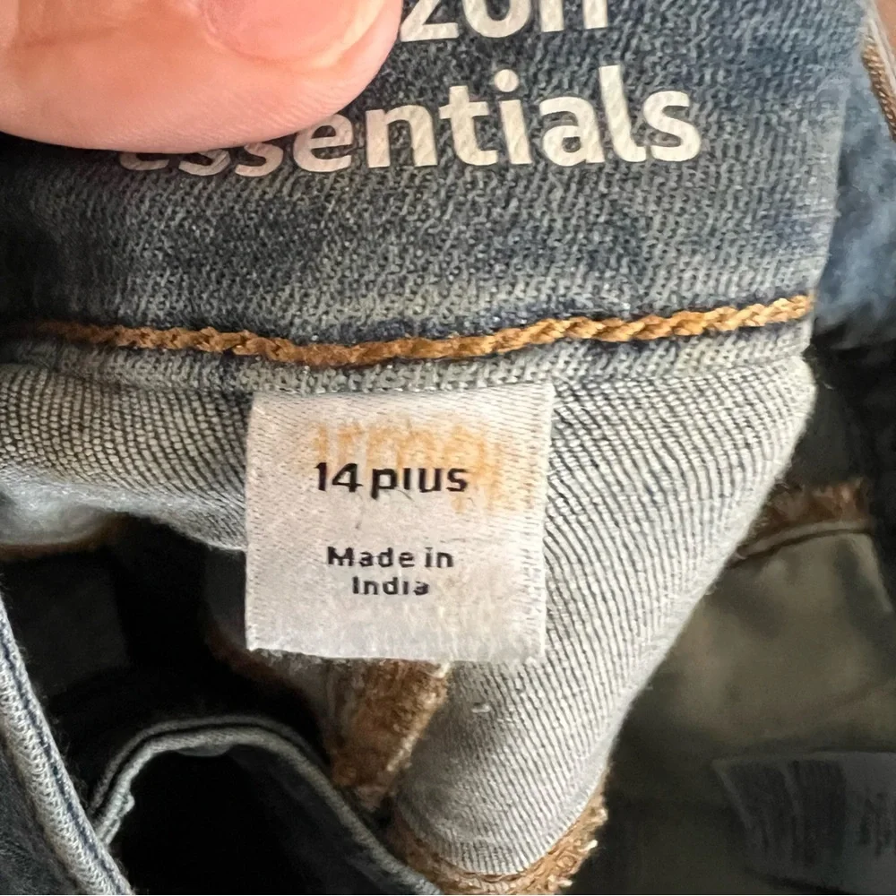 Amazon Essentials Denim Mini Skirt Size 14